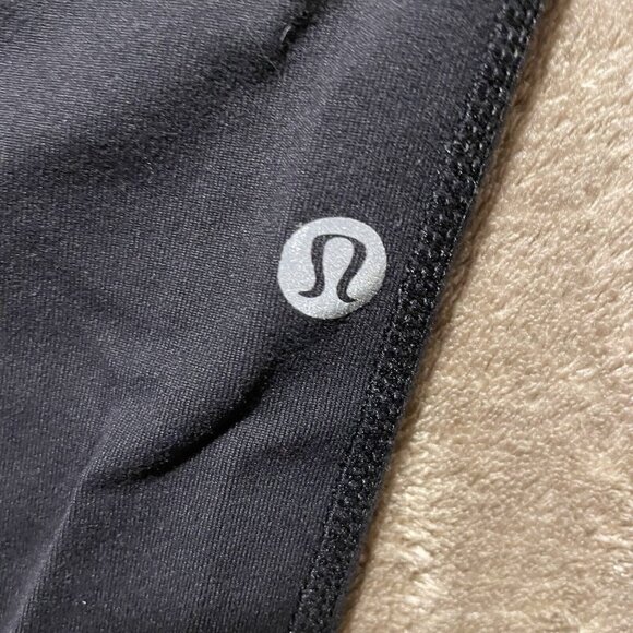 Lululemon Pants Women's Sz M Black Athletic Yoga Capri Stretch Cropped Pocket - Picture 3 of 9